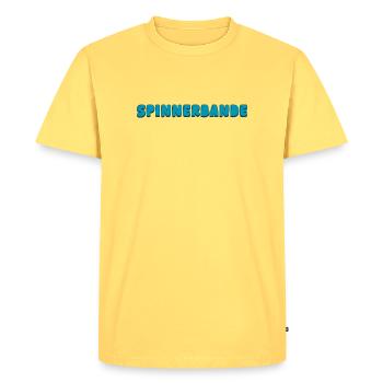 Bande de Louches - T-shirt Premium bio Homme - jaune pastel - Devant - AI Model Male 185 dark (185cm)
