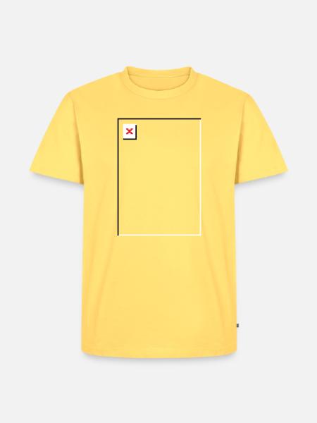 Missing Image – File Not Found Portrait - Men's Premium Organic T-Shirt - sky yellow