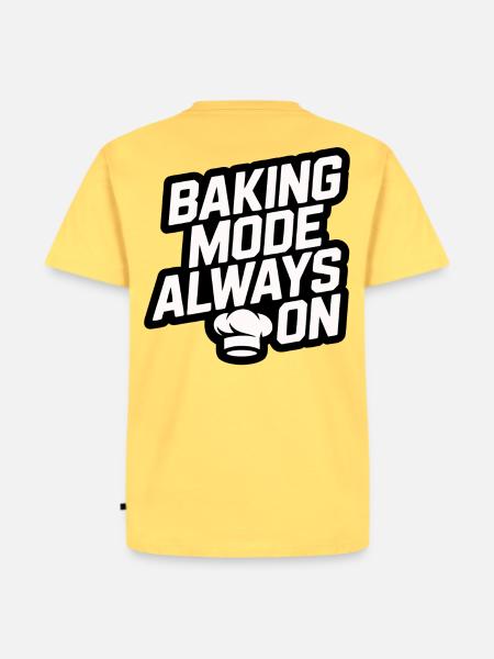 Backmodus immer an lustiger Back Spruch - Männer Premium Bio T-Shirt - Pastellgelb