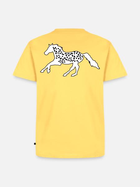 Knabstrupper, Appaloosa, Noriker, Tiger Pied - Premium økologisk T-skjorte for menn - pastellgul