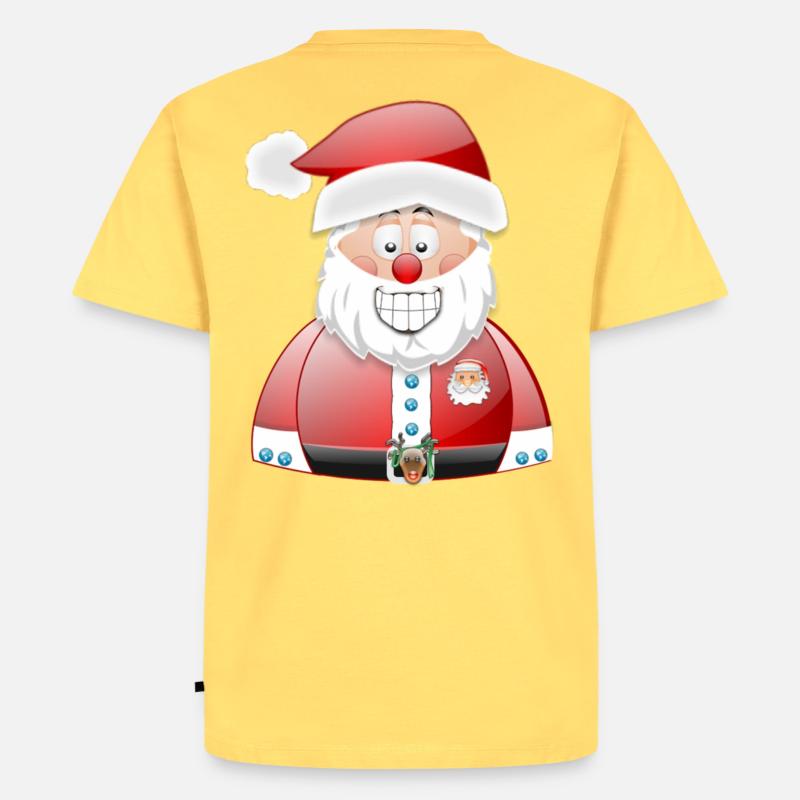 WeihnachtsmannWeihnachtsmann - Männer Premium Bio T-Shirt - Pastellgelb
