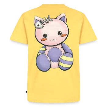 Mangas - T-shirt Premium bio Homme - jaune pastel - Dos - AI Model Male 185 dark (185cm)