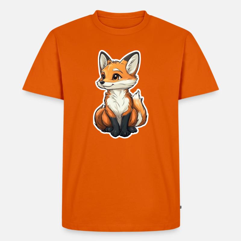 Fuchs - Männer Premium Bio T-Shirt - Orange 