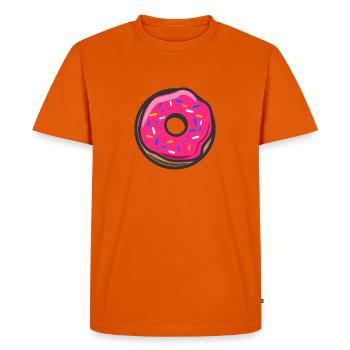 Ciambella Donut - Männer Premium Bio T-Shirt - Orange  - Vorne - Nico (187cm)
