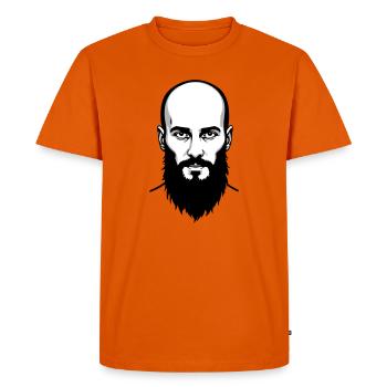 Héros tchétchène - T-shirt Premium bio Homme - orange  - Devant - Nico (187cm)