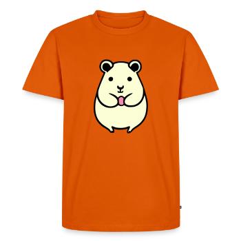 Hamster Cute Animal Rodent Animals Pet Vector 2 - Men's Premium Organic T-Shirt - orange  - Front - Nico (187cm)