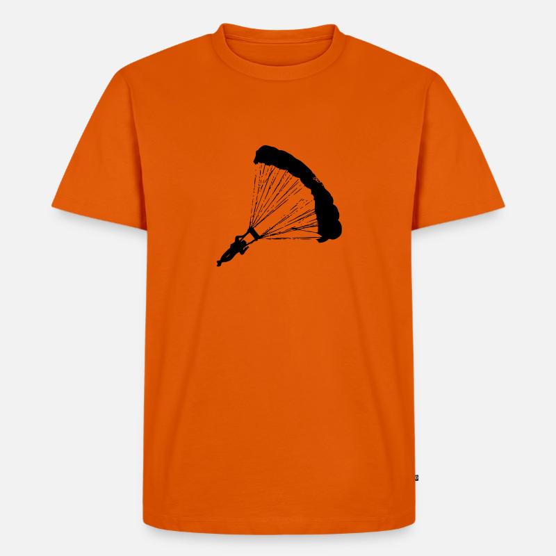 Fallschirmjäger - Männer Premium Bio T-Shirt - Orange 