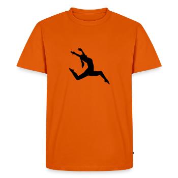 Jazz - T-shirt Premium bio Homme - orange  - Devant - Nico (187cm)