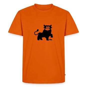 Taurus - T-shirt Premium bio Homme - orange  - Devant - Nico (187cm)