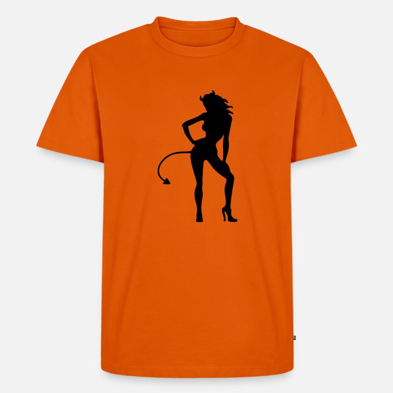 Devil - Devil - Men's Premium Organic T-Shirt - orange 