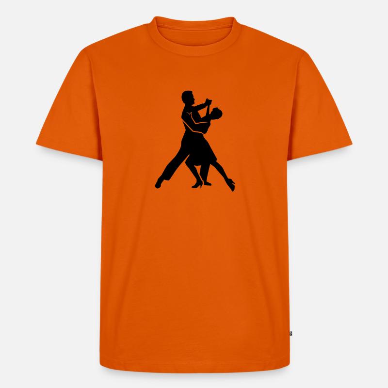 Foxtrott - Männer Premium Bio T-Shirt - Orange 