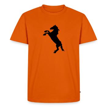 cheval - T-shirt Premium bio Homme - orange  - Devant - Nico (187cm)