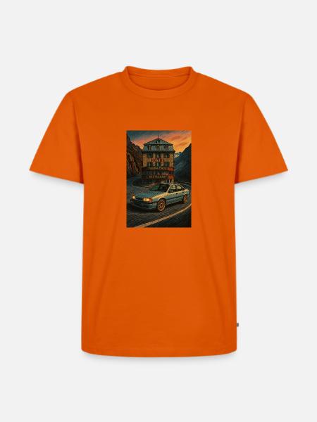 Vectra-furka bellevedere - Männer Premium Bio T-Shirt - Orange