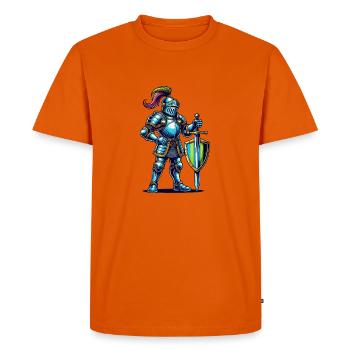 Bande dessinée Knight - T-shirt Premium bio Homme - orange  - Devant - Nico (187cm)