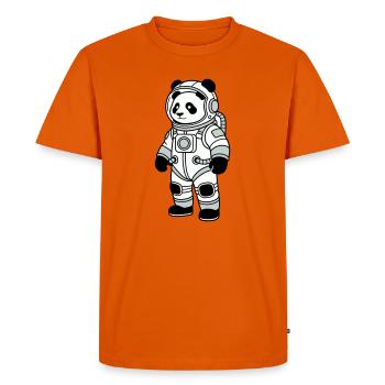 Combinaison spatiale panda bear - T-shirt Premium bio Homme - orange  - Devant - Nico (187cm)