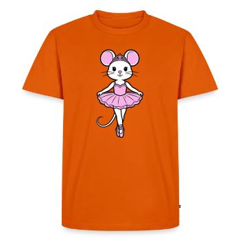 ballerina mouse - Men's Premium Organic T-Shirt - orange  - Front - Nico (187cm)