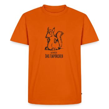 Das Empörchen - Männer Premium Bio T-Shirt - Orange  - Vorne - Nico (187cm)