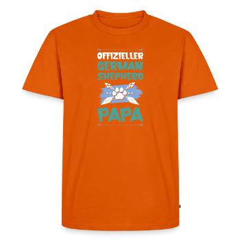 Berger allemand chiens papa - T-shirt Premium bio Homme - orange  - Devant - Nico (187cm)