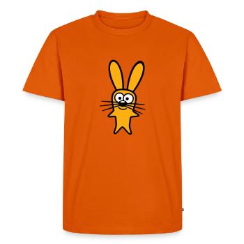 Bunny Rabbit Bunny Cartoon Small Animal Cute - Men's Premium Organic T-Shirt - orange  - Front - Nico (187cm)