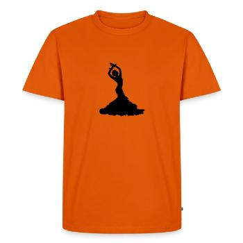 Flamenco - T-shirt Premium bio Homme - orange  - Devant - Nico (187cm)