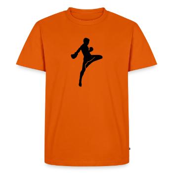 Muay Thai - T-shirt Premium bio Homme - orange  - Devant - Nico (187cm)