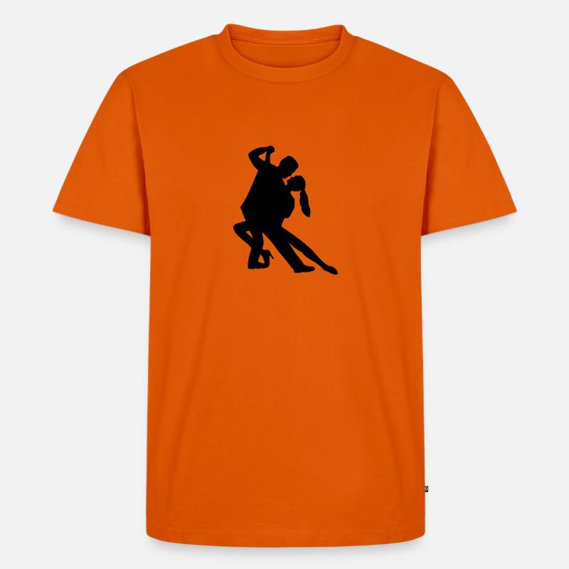 Tango - Männer Premium Bio T-Shirt - Orange 
