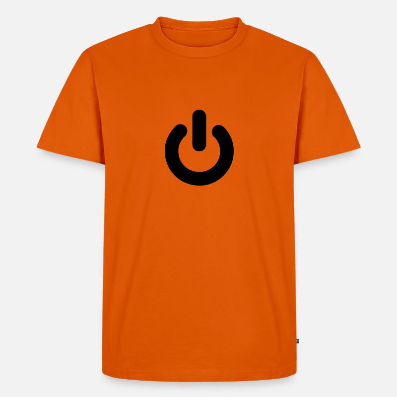 Schalter - Männer Premium Bio T-Shirt - Orange 