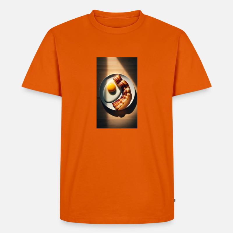 Bacon and eggs - Men's Premium Organic T-Shirt - orange 