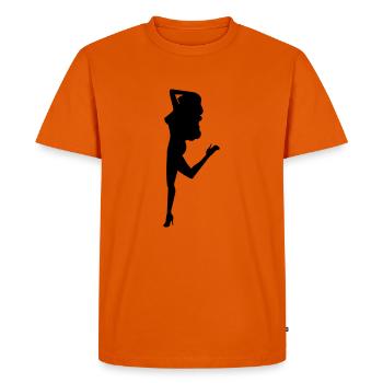 Sexy Girl - Men's Premium Organic T-Shirt - orange  - Front - Nico (187cm)