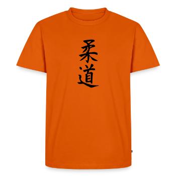 Judo - Men's Premium Organic T-Shirt - orange  - Front - Nico (187cm)