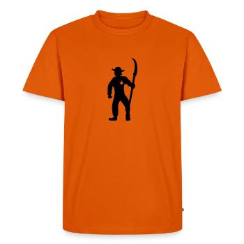 paysan fermier agriculteur vendéen - T-shirt Premium bio Homme - orange  - Devant - Nico (187cm)