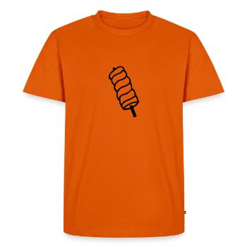 kuertos fank gâteau à la broche - T-shirt Premium bio Homme - orange  - Devant - Nico (187cm)