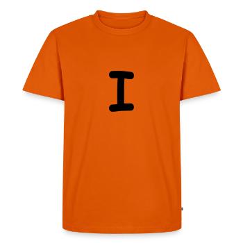 I Love / I Hate - Men's Premium Organic T-Shirt - orange  - Front - Nico (187cm)