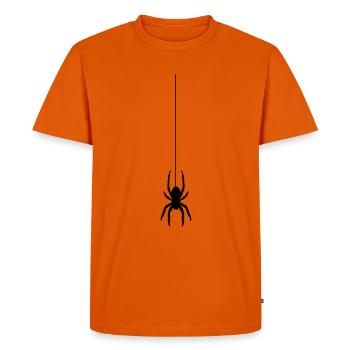 Araignée - T-shirt Premium bio Homme - orange  - Devant - Nico (187cm)