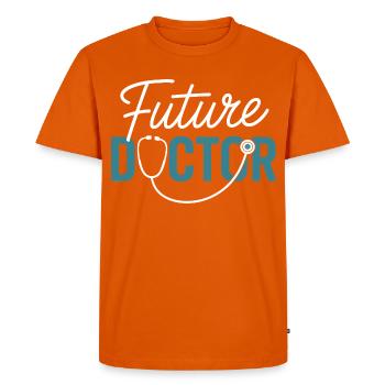 Future conception du stéthoscope Doctor - T-shirt Premium bio Homme - orange  - Devant - Nico (187cm)