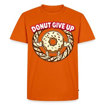 Donut Abandonne – Donut Motivationnel - T-shirt Premium bio Homme - orange  - Devant - Nico (187cm)