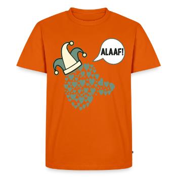 Carnival Alaaf Dogs Prince - Men's Premium Organic T-Shirt - orange  - Front - Nico (187cm)