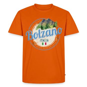 Bolzano, Trentin, Tyrol du Sud, Italie, souvenir vintage - T-shirt Premium bio Homme - orange  - Devant - Nico (187cm)