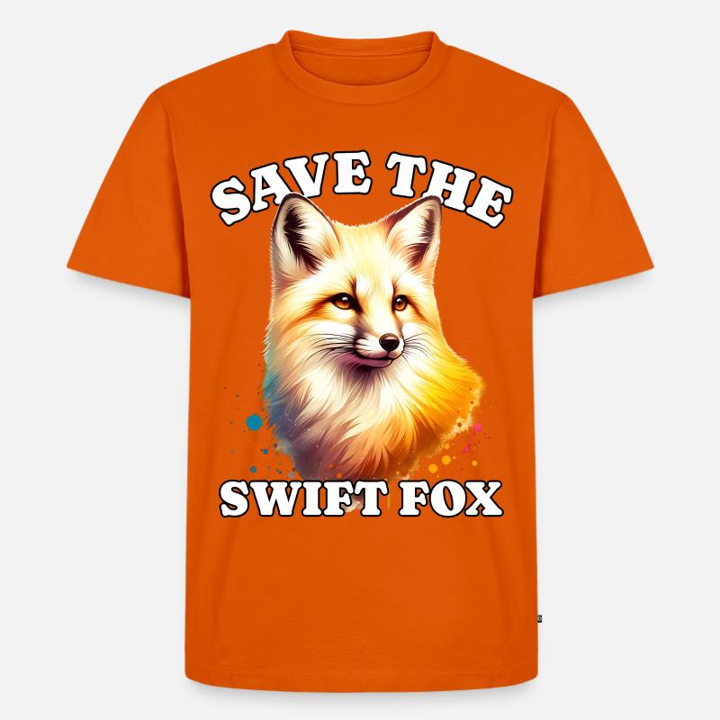 Swiftfuchs Save Swift Fox - Männer Premium Bio T-Shirt - Orange 