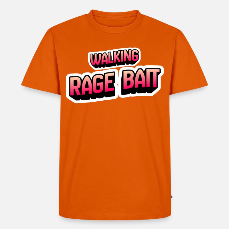 Walking Rage Bait - Männer Premium Bio T-Shirt - Orange