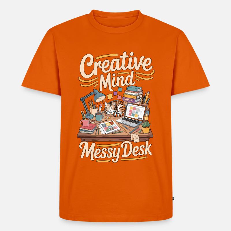 Graphic Designer Creative Mind Visual Designer - Männer Premium Bio T-Shirt - Orange