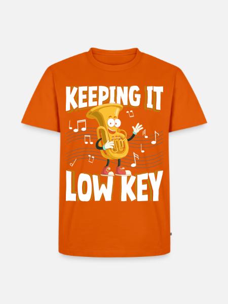 Keeping It Low Key Lustige - Männer Premium Bio T-Shirt - Orange