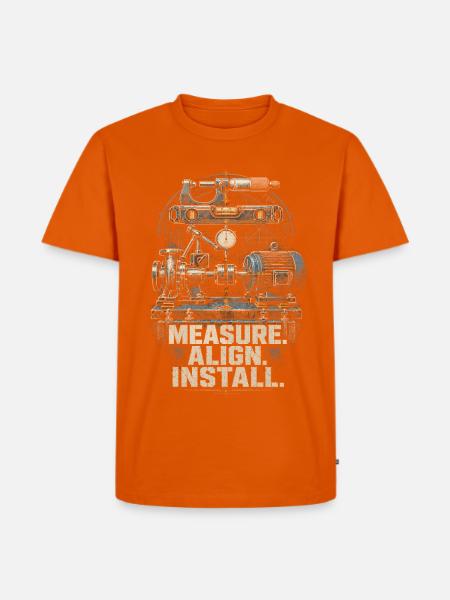 Industriemechaniker Maschinenmonteur - Männer Premium Bio T-Shirt - Orange