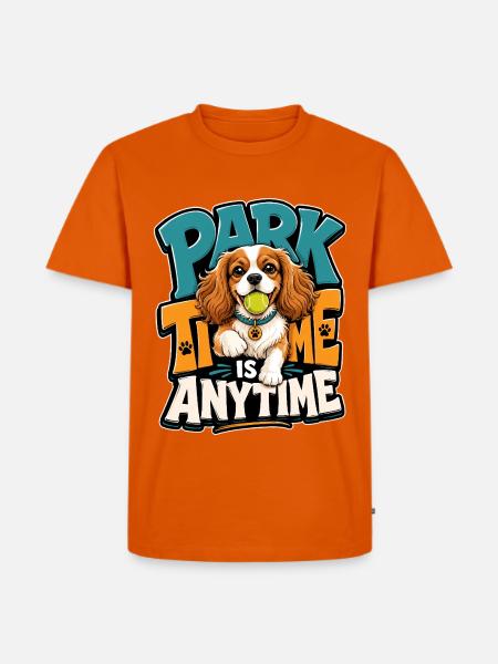 Kavallerier King Charles Spaniel - Männer Premium Bio T-Shirt - Orange