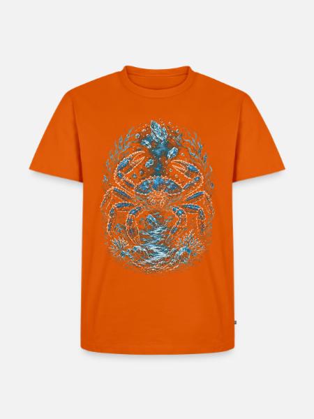 Alaska Königskrabben - Männer Premium Bio T-Shirt - Orange