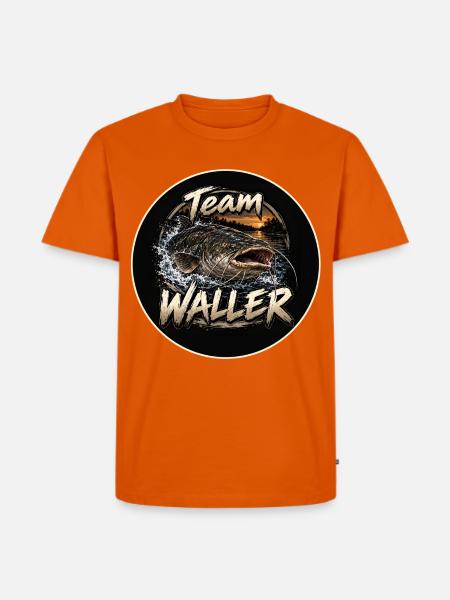 Team Waller - Männer Premium Bio T-Shirt - Orange