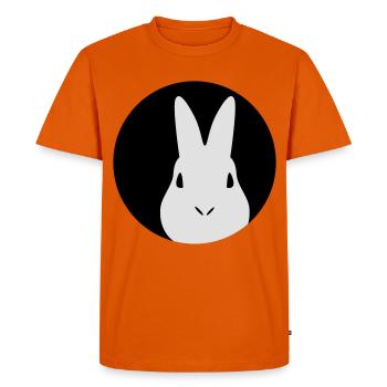 Kaninchen | Hase | Rabbit - T-shirt Premium bio Homme - orange  - Devant - Nico (187cm)