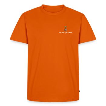 Mon usine pour l’avenir - T-shirt Premium bio Homme - orange  - Devant - Nico (187cm)