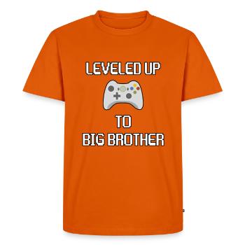 Nivelé jusqu’à Big Brother Gaming - T-shirt Premium bio Homme - orange  - Devant - Nico (187cm)