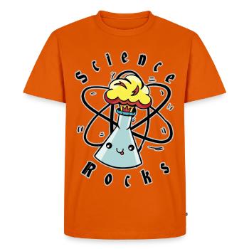 La science roche - T-shirt Premium bio Homme - orange  - Devant - Nico (187cm)